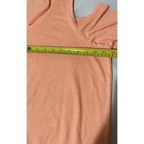 Torrid Women's Peach Racerback Tank Top Size 0 Polyester Rayon Blend - Picture 13 of 13